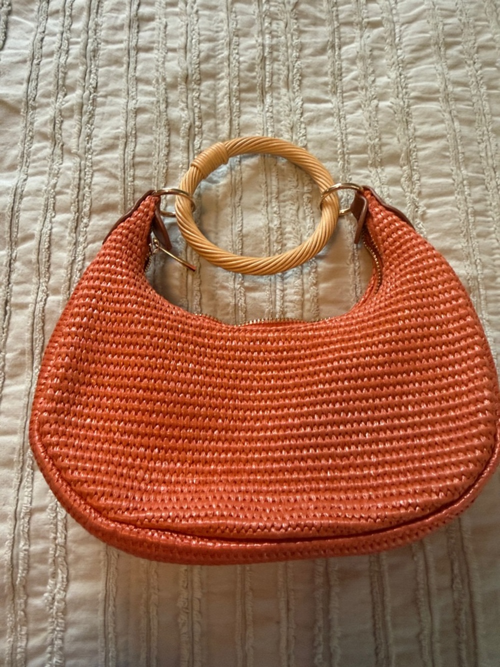 a new day Orange Woven Ring-Handle Clutch - Picture 3 of 6